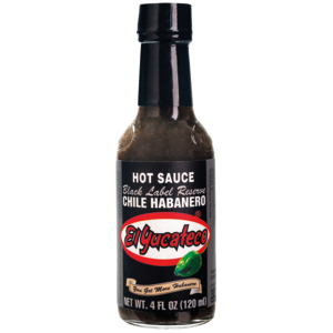El Yucateco Black Label Habanero Chili Sauce, 120 ml