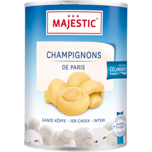 Majestic Champignons ganz, 6 x 400 g Majestic Champignons ganz, 6 x 400 g