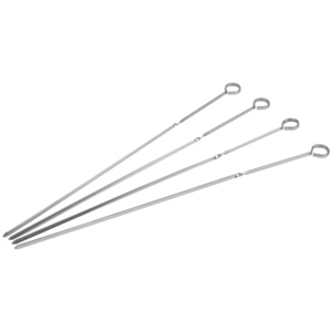 BBQ Dragon Grillspiesse, Edelstahl, 38 cm, 4 Stück BBQ Dragon Grillspiesse, Edelstahl, 38 cm, 4 Stück