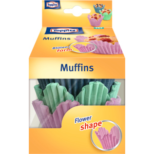 Toppits Muffins Blütenform, Ø 7 cm, Pack zu 36 Stück