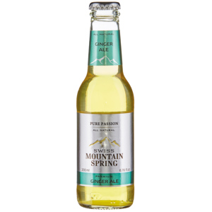 Swiss Mountain Spring Ginger Ale, Pack zu 24 Flaschen x 20 cl