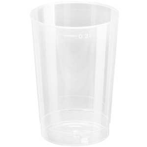 Papstar Trinkbecher weich 2 dl geeicht Karton zu 20 x 40 Stück Papstar Trinkbecher weich 2 dl geeicht Karton zu 20 x 40 Stück