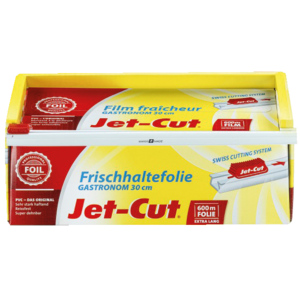 Jet-Cut Frischhaltefolie PVC Dispenser 30 cm x 600 m