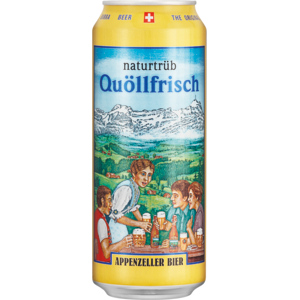 Appenzeller Quöllfrisch naturtrüb, Karton zu 24 x 50 cl