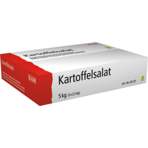 Kadi Kartoffelsalat mit Salatsaucenfond, frisch, 2,5 kg Kadi Kartoffelsalat mit Salatsaucenfond, frisch, 2,5 kg