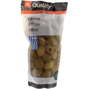 Quality Chalkidiki gefüllt mit roten Jalapenos, 950 g Quality Chalkidiki gefüllt mit roten Jalapenos, 950 g