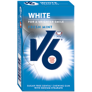 V6 Box White Fresh Mint, 24 x 24 g V6 Box White Fresh Mint, 24 x 24 g