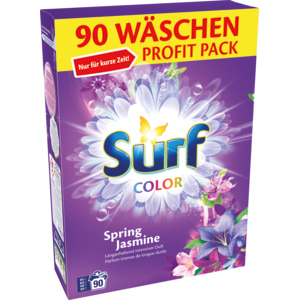 Surf Vollwaschmittel Pulver Spring Jasmin, 90 WG