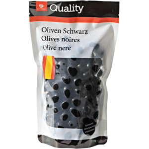 Quality Oliven schwarz entsteint, 10 x 500 g