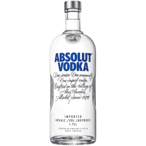 Absolut Vodka 40% Vol., Flasche zu 175 cl Absolut Vodka 40% Vol., Flasche zu 175 cl