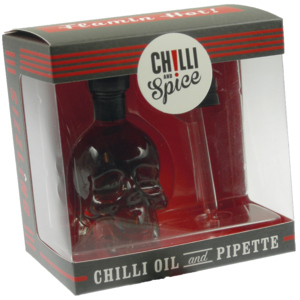 Totenkopfflasche mit Chilioel XXL-Hot, 45 ml Totenkopfflasche mit Chilioel XXL-Hot, 45 ml