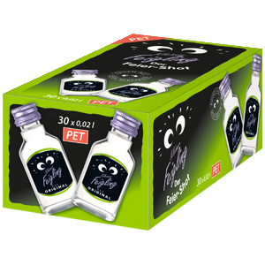 Kleiner Feigling PET 20% Vol., Pack zu 30 Portionen x 2 cl Kleiner Feigling PET 20% Vol., Pack zu 30 Portionen x 2 cl