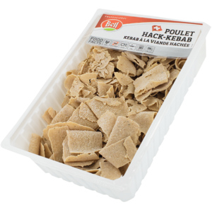 Bell Poulet Hack-Kebab, geschnitten, gegart, tiefgekühlt, 1 kg Bell Poulet Hack-Kebab, geschnitten, gegart, tiefgekühlt, 1 kg