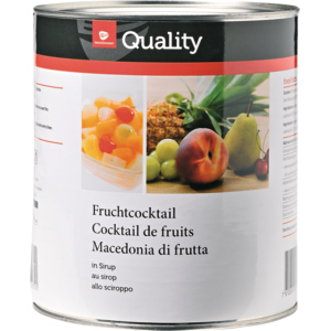 Quality Fruchtcocktail in Sirup, 3,06 kg Quality Fruchtcocktail in Sirup, 3,06 kg