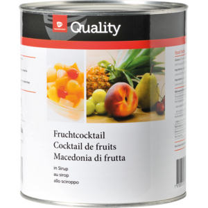 Quality Fruchtcocktail in Sirup, 6 x 825 g