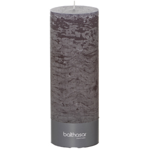 Raureif Kerze, 80 x 220 mm, 110 h, grau Raureif Kerze, 80 x 220 mm, 110 h, grau