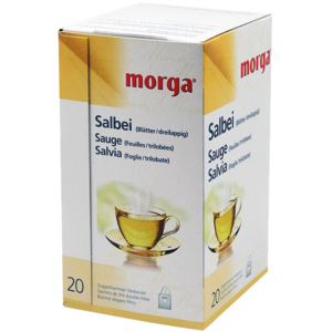 Morga Salbei Blätter 3-lappig Doppelkammer-Beutel, im Aromaschutzbeutel, 12 x 20 x 1,4 g