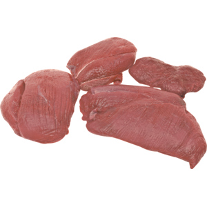 Hirsch Schnitzelfleisch 4-er Schnitt enthäutet, tiefgekühlt, Neuseeland, aus Zucht, 8 x ca. 1,2 kg Hirsch Schnitzelfleisch 4-er Schnitt enthäutet, tiefgekühlt, Neuseeland, aus Zucht, 8 x ca. 1,2 kg