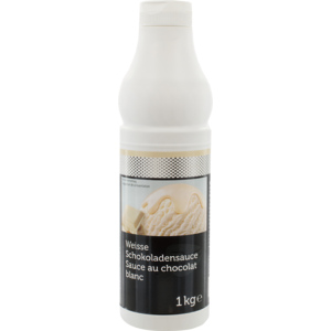Quality weisse Schokoladensauce, 1 kg Quality weisse Schokoladensauce, 1 kg