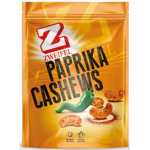 Zweifel Cashews Paprika Doypack, 115 g Zweifel Cashews Paprika Doypack, 115 g