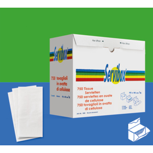 Servibox Servietten, 1/8 Falz, 2-lagig, 40 x 40 cm, weiss, 750 St Servibox Servietten, 1/8 Falz, 2-lagig, 40 x 40 cm, weiss, 750 St