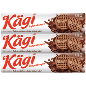 Kägi Butterbiscuits Choco, 3 x 180 g Kägi Butterbiscuits Choco, 3 x 180 g