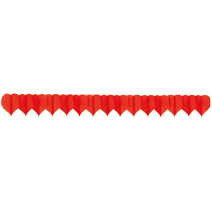 Herzgirlande rot, 4,m