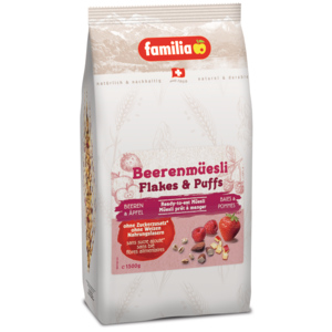 Familia Beerenmüesli Flakes & Puffs, 5 x 1,5 kg