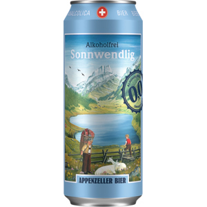 Appenzeller Bier Sonnwendlig alkoholfrei, Pack zu 4 x 6 Dosen x 50 cl