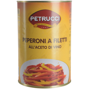 Petrucci Peperoni Streifen, 2-farbig, 3 x 4,2 kg