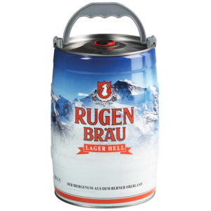 Rugenbräu Lager Dose, Dose zu 5 l Rugenbräu Lager Dose, Dose zu 5 l