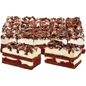 Pfalzgraf Schwarzwälder Kirsch-Sahneschnitte, tiefgekühlt, 20 x 112,5 g Pfalzgraf Schwarzwälder Kirsch-Sahneschnitte, tiefgekühlt, 20 x 112,5 g