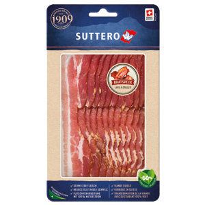 Bratspeck geräucht, geschnitten, 120 g Bratspeck geräucht, geschnitten, 120 g