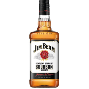 Jim Beam White Label Bourbon Whiskey 40% Vol., 150cl Jim Beam White Label Bourbon Whiskey 40% Vol., 150cl