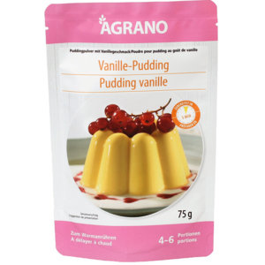 Agrano Vanille-Pudding, 7 x 75 g Agrano Vanille-Pudding, 7 x 75 g