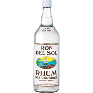 Ron Del Sol Rhum weiss 37,5% Vol., Flasche zu 100 cl