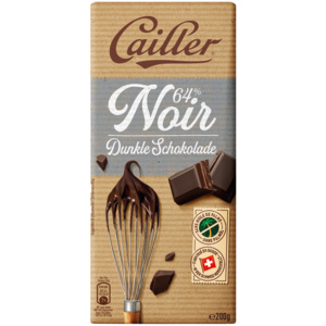 Cailler Dessert Dark 64%, 2 x 200 g Cailler Dessert Dark 64%, 2 x 200 g