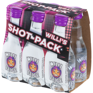 Willi's Shot Pack Feigen 20% Vol., Pack zu 6 Portionen x 2 cl