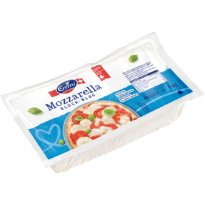 Emmi Mozzarella, italienischer Typ, Block, 1 kg Emmi Mozzarella, italienischer Typ, Block, 1 kg