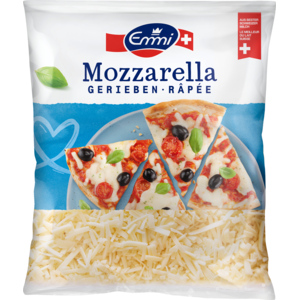 Emmi Mozzarella 45%, gerieben, 1 kg Emmi Mozzarella 45%, gerieben, 1 kg