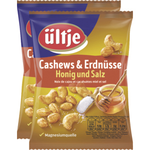 Ültje Cashew-Erdnuss Mix Honig & Salz, 2 x 200 g