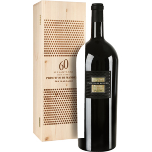 Sessant'anni Primitivo di Manduria DOP 3 l, Holzkiste Sessant'anni Primitivo di Manduria DOP 3 l, Holzkiste