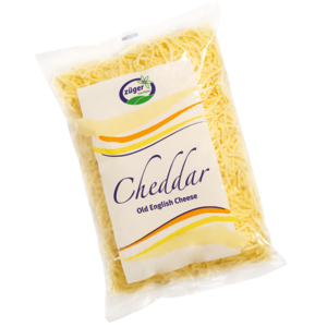 Züger Cheddar, weiss, gerieben, 1 kg Züger Cheddar, weiss, gerieben, 1 kg