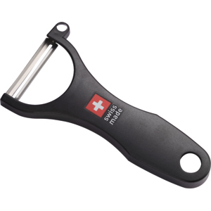 Kisag Pelapatate nero, con lama in acciaio inox