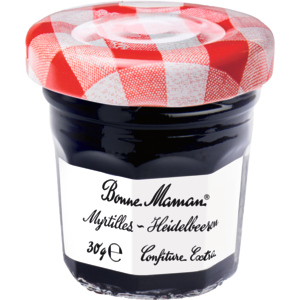 Bonne Maman Konfitüre Heidelbeeren, Portionen, 15 x 30 g