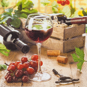 Homefashion Servietten In Vino Veritas 25 x 25 cm 20 Stück