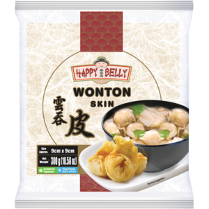 WonTon Teigblätter, tiefgekühlt, 90 mm, 30 x 300 g
