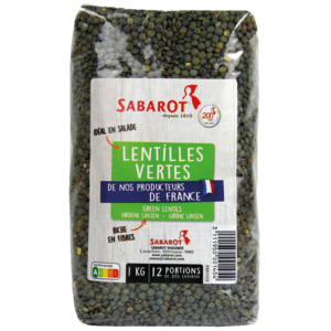 Sabarot Grüne Linsen, 1 kg
