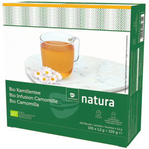 Natura Bio Kamillentee im Aromaschutzbeutel, 10 x 100 x 1,2 g Natura Bio Kamillentee im Aromaschutzbeutel, 10 x 100 x 1,2 g