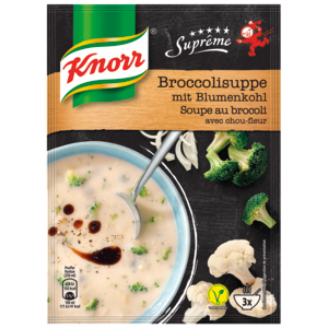 Knorr Suprême Broccoli mit Blumenkohlröllchen, 72 g Knorr Suprême Broccoli mit Blumenkohlröllchen, 72 g